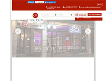 Tablet Screenshot of hotelcarlosv.com.ar
